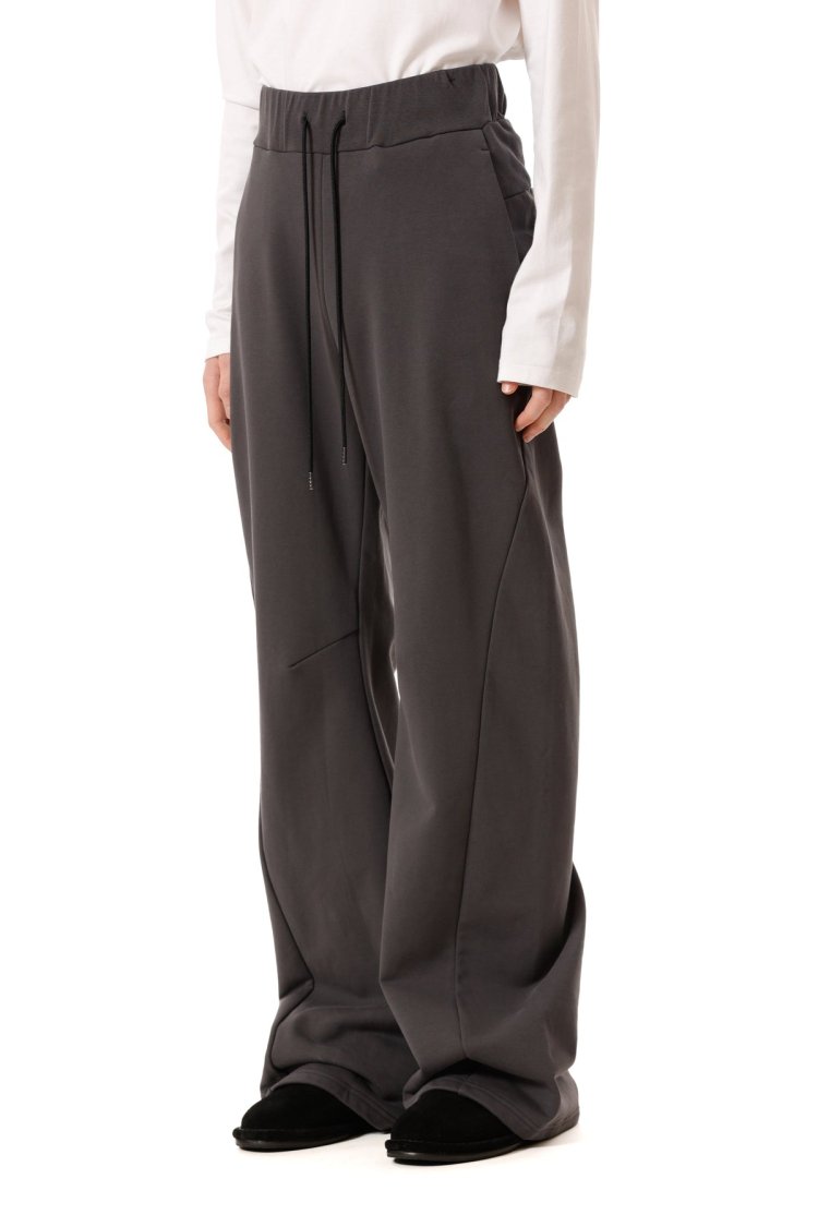 ATTACHMENT " Cotton stretch terry oversized zip-up hoodie & 3D wide pants