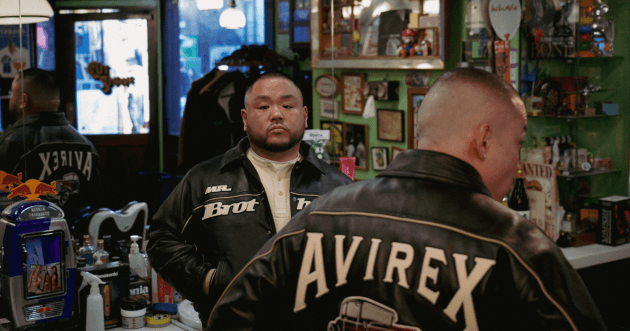 AVIREX and MR! VARSITY jackets with graphics of both brands are now available!