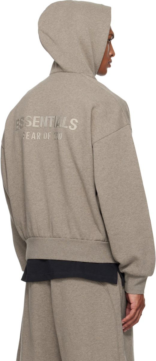 Fear of God ESSENTIALS Brown Classic Fit Fleece Hoodie