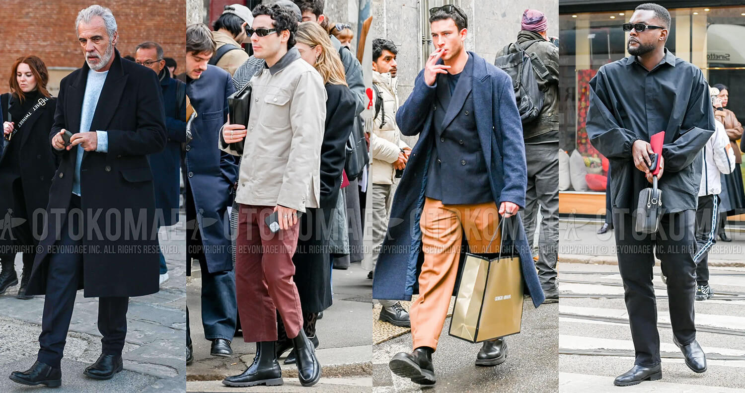 Side Gore Boots Codes for Men [ Recommended outfits and models by