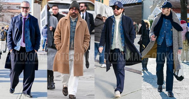 Use denim jacket innerwear to give your winter outfits a cozy look! Recommended men’s coordinates by style