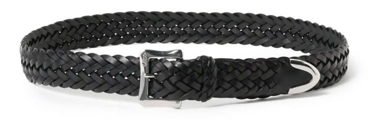 J&M DAVIDSON's 30mm leather mesh belt