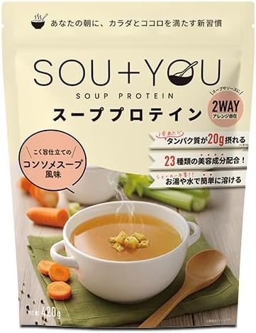 SOU+YOU Soup Protein 420g consommé soup flavor