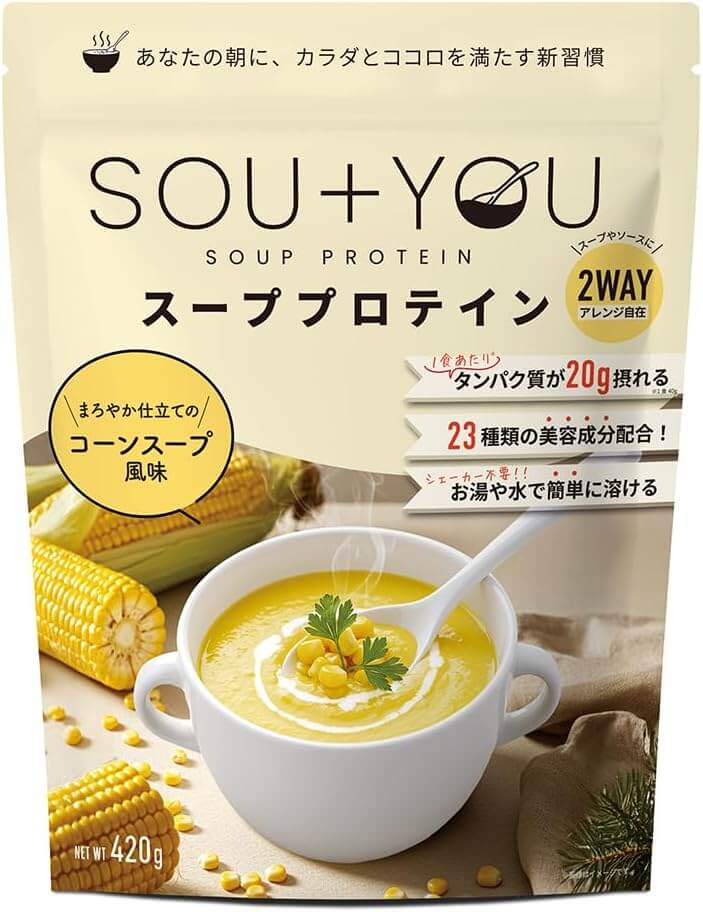 SOU+YOU Soup Protein 420g corn soup flavor