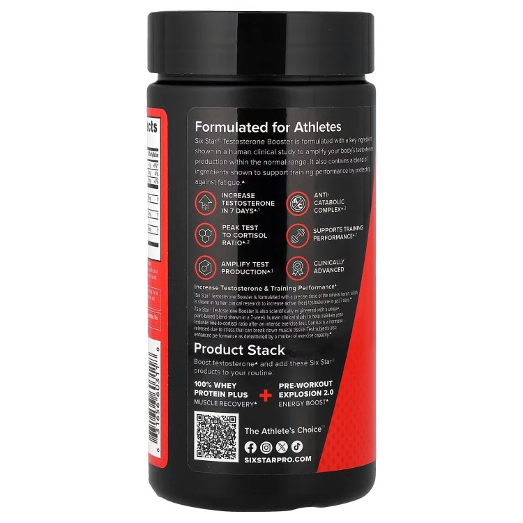 SIXSTAR, Testosterone Booster, 60 Caplets