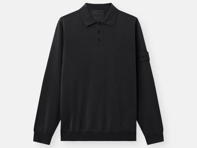 STONE ISLAMD の ロングスリーブ ポロシャツ