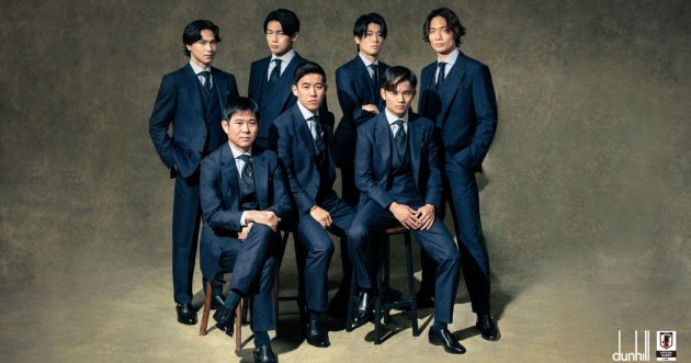 Dunhill presents ” SAMURAI BLUE COLLECTION 2026! Campaign features Japan’s national soccer team