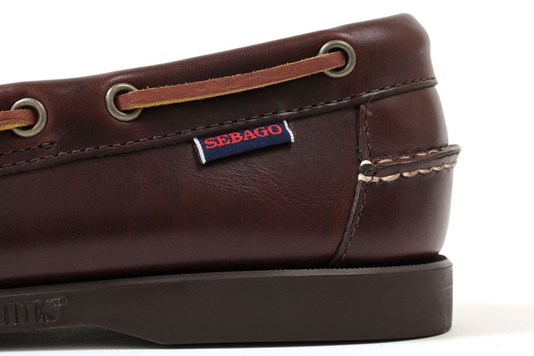 Sebago Deck Shoes Portland Waxed Brown-Gum SEBAGO
