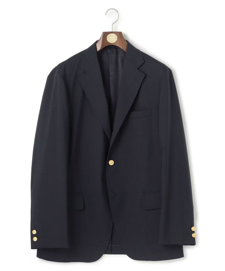 【J.PRESS ORIGINALS】【UNISEX】Wool Polyester Stretch Toropical 3B Blazer / Baggy Fit