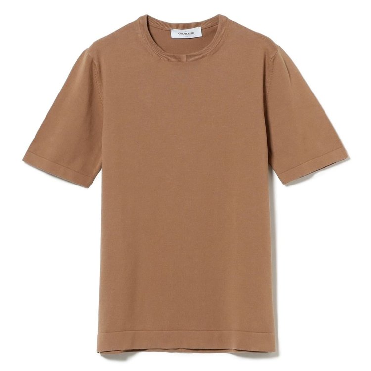 GRAN SASSO's 12-gauge crew neck knit T-shirt