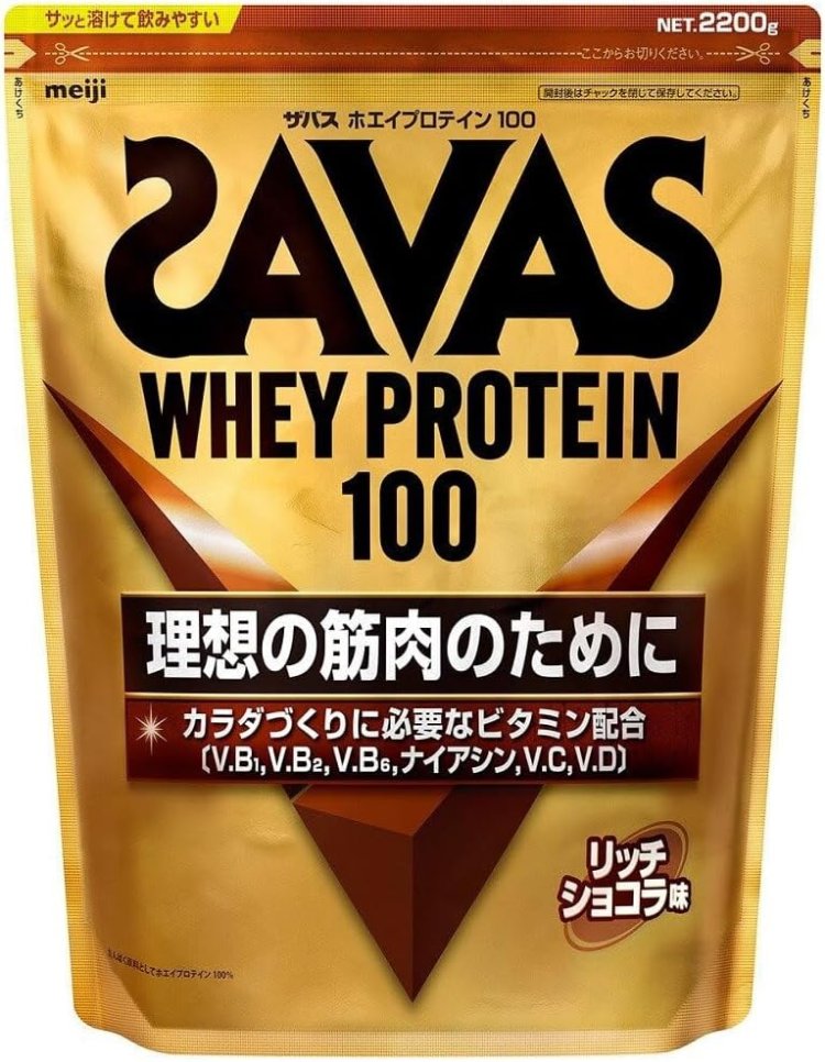 明治 ザバス(SAVAS) ホエイプロテイン100 リッチショコラ味 2,200g フレーバー