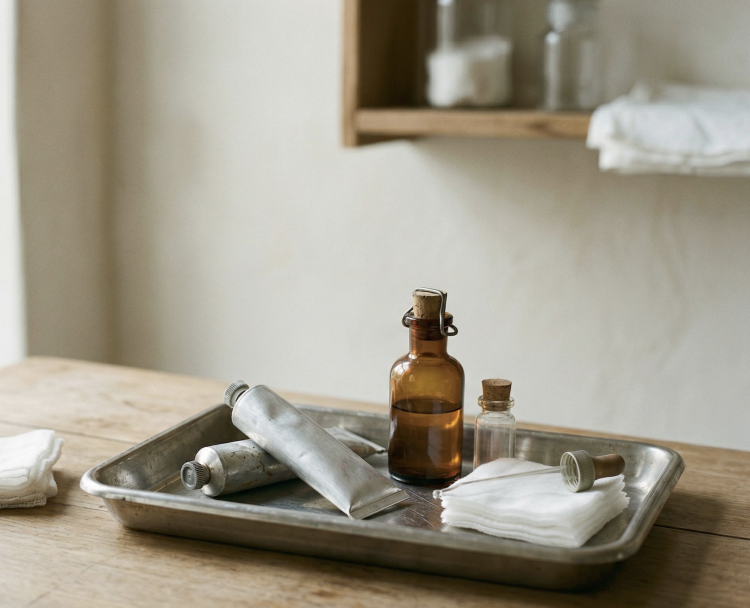 A corner of a West German skin care clinic in the 1960s