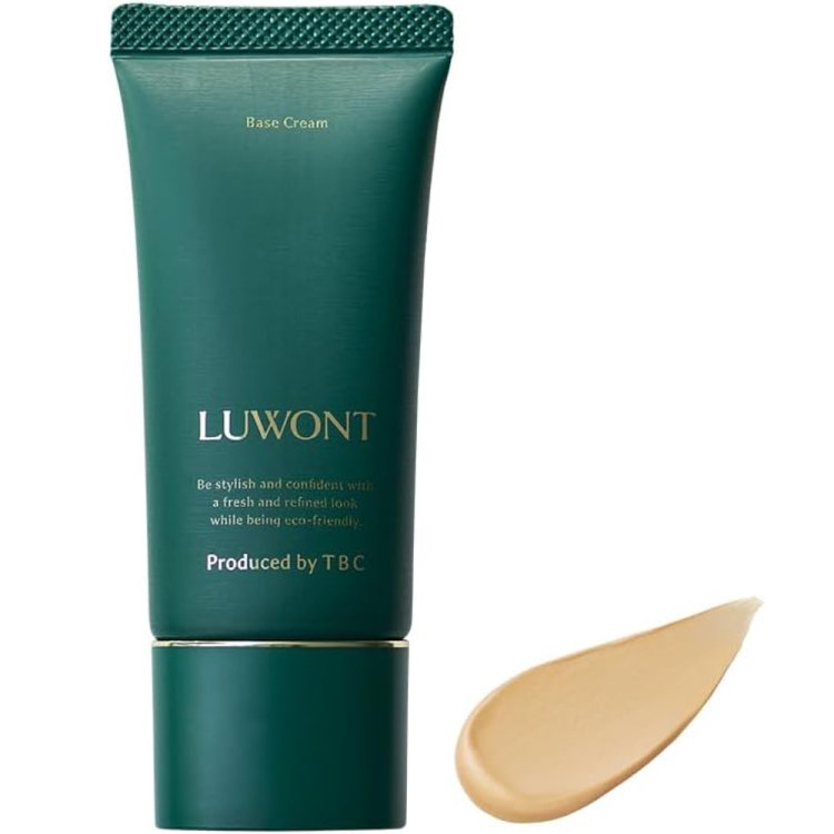 TBC LUWONT LUWONT Base Cream 30g Men's Primer Men's Sunscreen bb cream Pore Covering Concealer Blemish Concealer Makeup Beginner Removable with Face Wash Natural Skincare