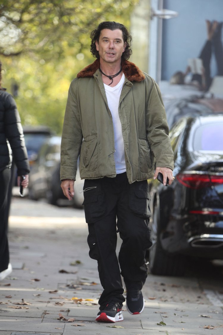 EXCLUSIVE: Gavin Rossdale seen in Primrose Hill getting in to an awaiting car.