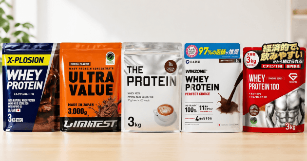 Ranking of popular cost-effective proteins! Recommended WPC Whey by price per gram of protein