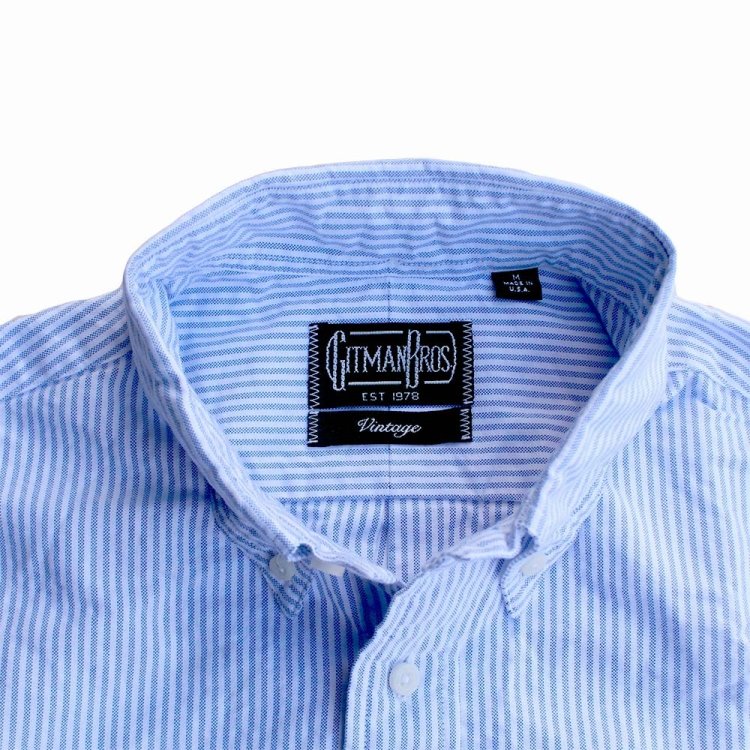 GITMAN VINTAGE CANDY STRIPE OXFORD ギットマンヴィンテージ キャンディストライプ オックスフォード長袖 BD シャツ