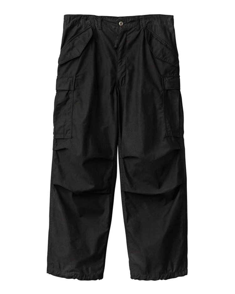 実物 新品 デッドストック 米軍 M-65フィールドカーゴパンツ ウッドランド迷彩 DEEP BLACK染め