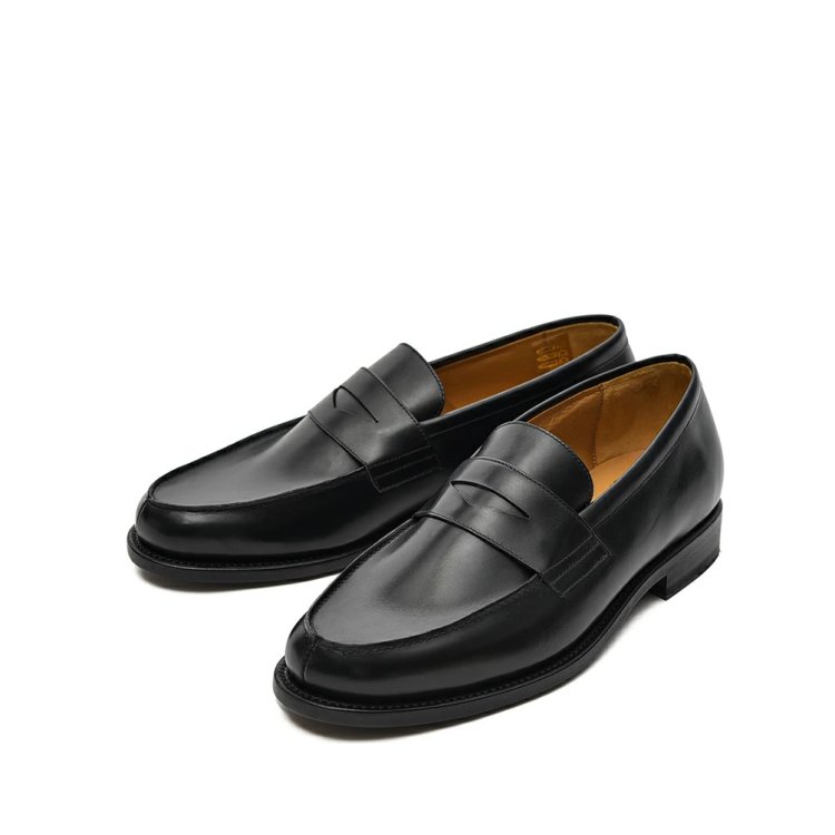 PARABOOT ADONIS H / LIS NOIR アドニス アッシュ ローファー レザーシューズ メンズ グッドイヤー製法 牛革 CUIR PASQ SOLE レザーソール ブラック フランス ブランド