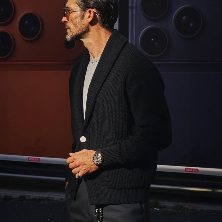 GENTLEMAN PROJECTS "We" urban modern knitwear " THE WOOSTER 2B CARDIGAN