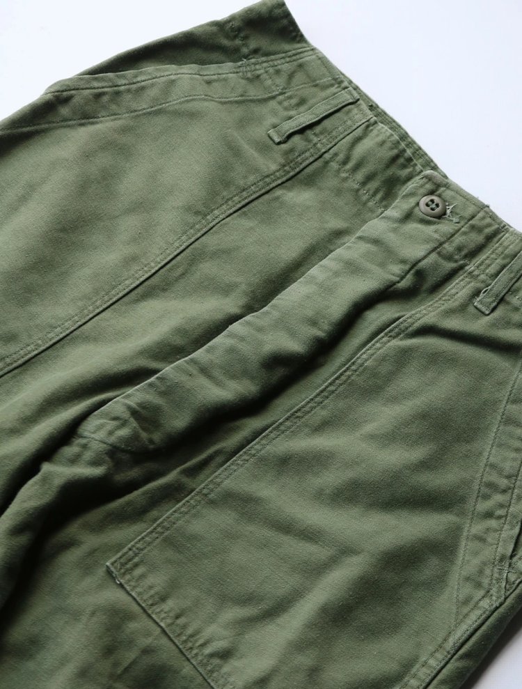 60s US ARMY BAKER PANTS OG-107 W32