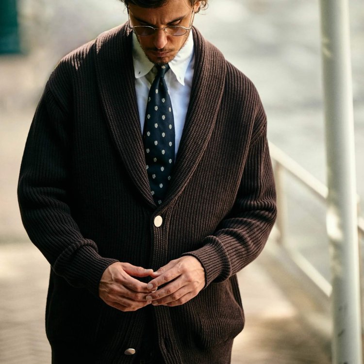 GENTLEMAN PROJECTS "We" urban modern knitwear "THE WOOSTER CARDIGAN