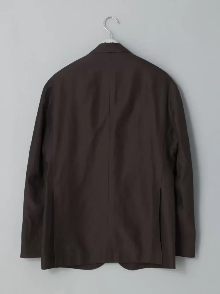 GOOVI / Jacket / Cupra Linen Cotton Grosgrain / Woven Pattern
