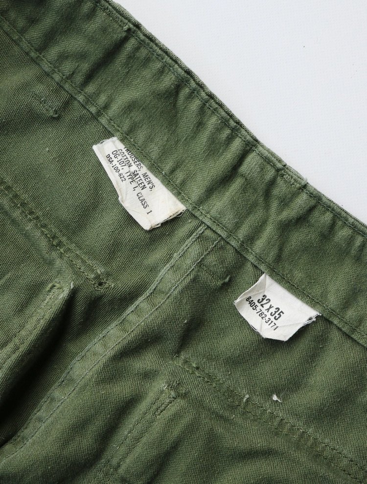 60s US ARMY BAKER PANTS OG-107 W32