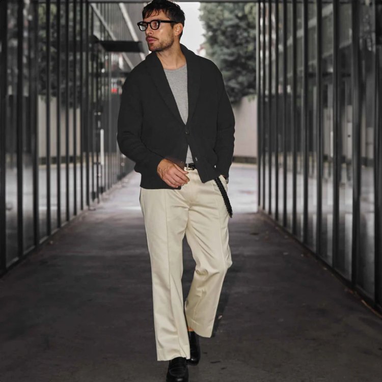 GENTLEMAN PROJECTS "We" urban modern knit "THE WOOSTER 2B CARDIGAN