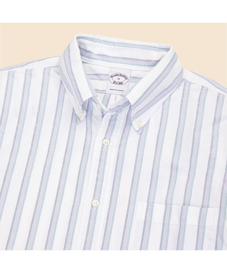 Brooks Brothers/ブルックス ブラザーズ  コットン オックスフォード ストライプ フライデーシャツ