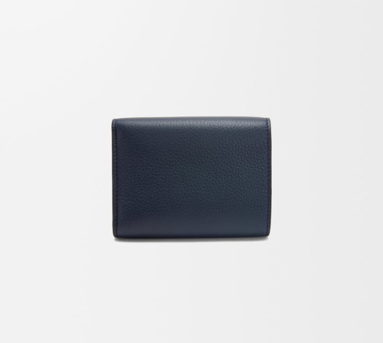 Trifold wallet in satin calf leather