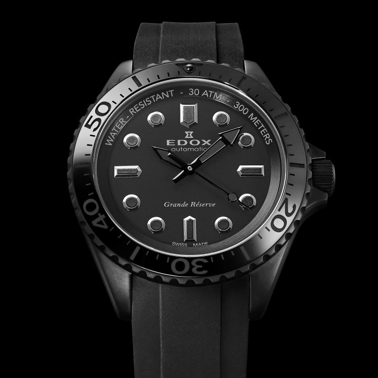 Edox launches the all-black " Neptunian Grande Reserve " watch, limited to Japan!