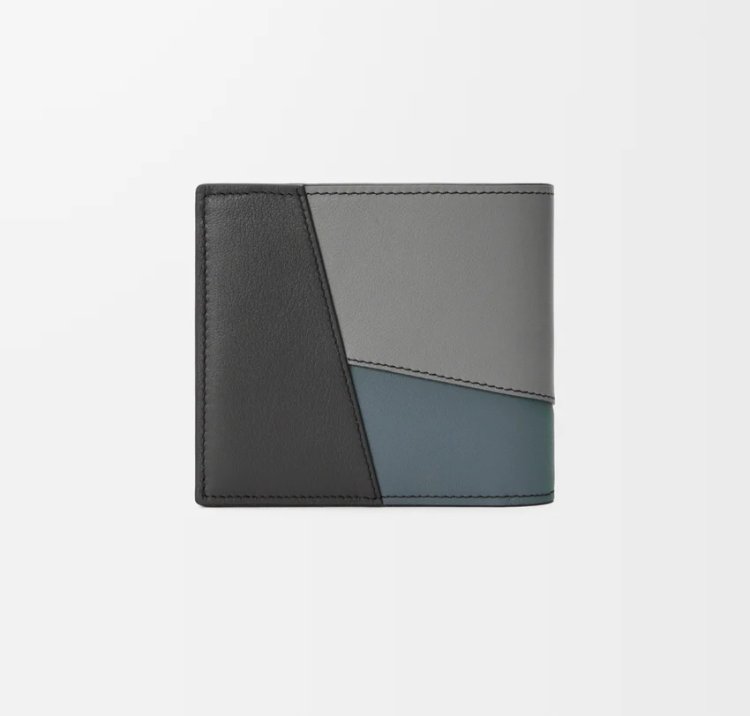 Puzzle bi-fold coin wallet in classic calf Puzzle bi-fold coin wallet in classic calf