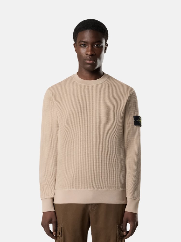 Stone Island " 6100056 ORGANIC COTTON WAFFLE FLEECE