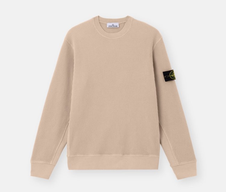 Stone Island " 6100056 ORGANIC COTTON WAFFLE FLEECE