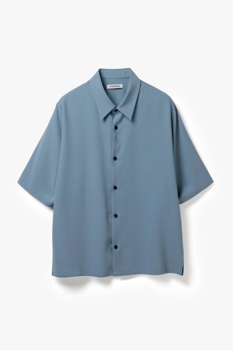 Attachment Polyester Light Toro Dolman Sleeve Regular Collar Shirt S/S
