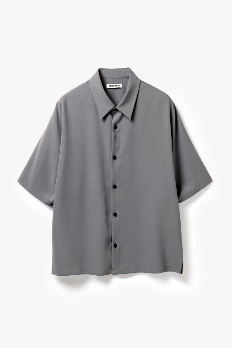 Attachment Polyester Light Toro Dolman Sleeve Regular Collar Shirt S/S