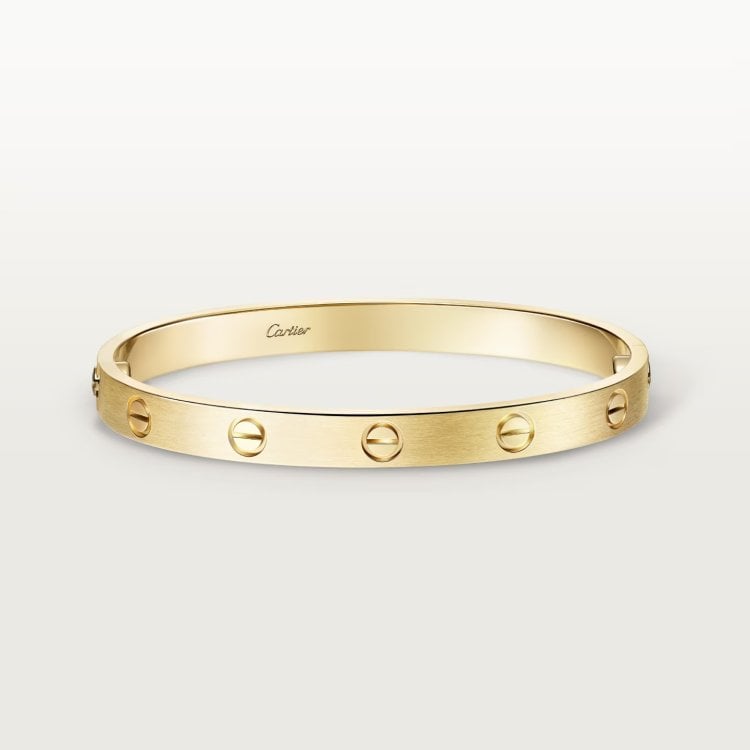 cartier LOVE bracelet, classic model, brushed finish