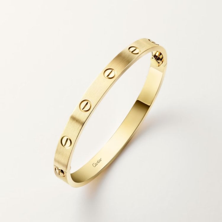 cartier LOVE bracelet, classic model, brushed finish