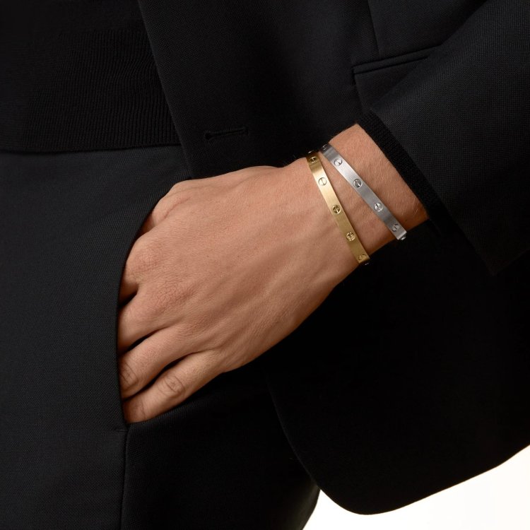 cartier LOVE bracelet, classic model, brushed finish