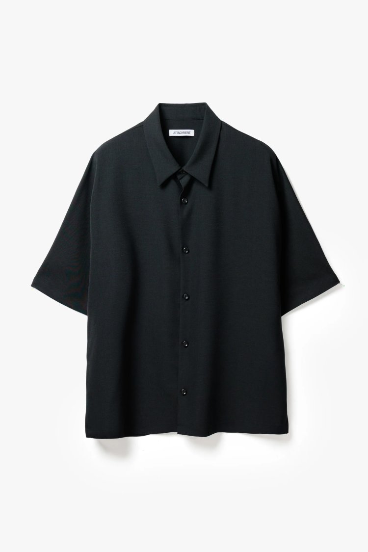 Attachment Polyester Light Toro Dolman Sleeve Regular Collar Shirt S/S