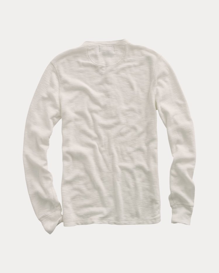 RRL " Waffle Knit Henry Neck Shirt