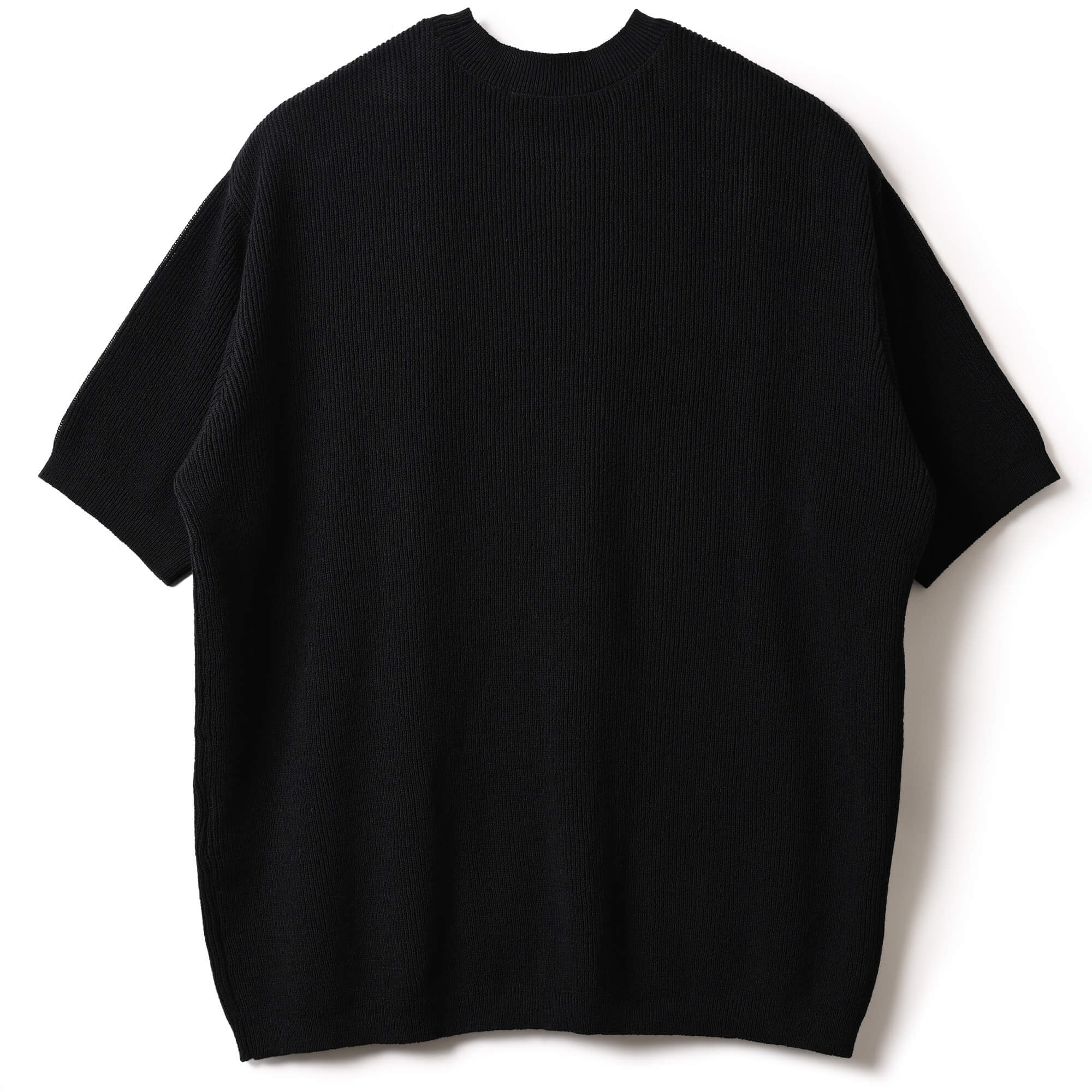 黒12GニットTシャツバックスタイル