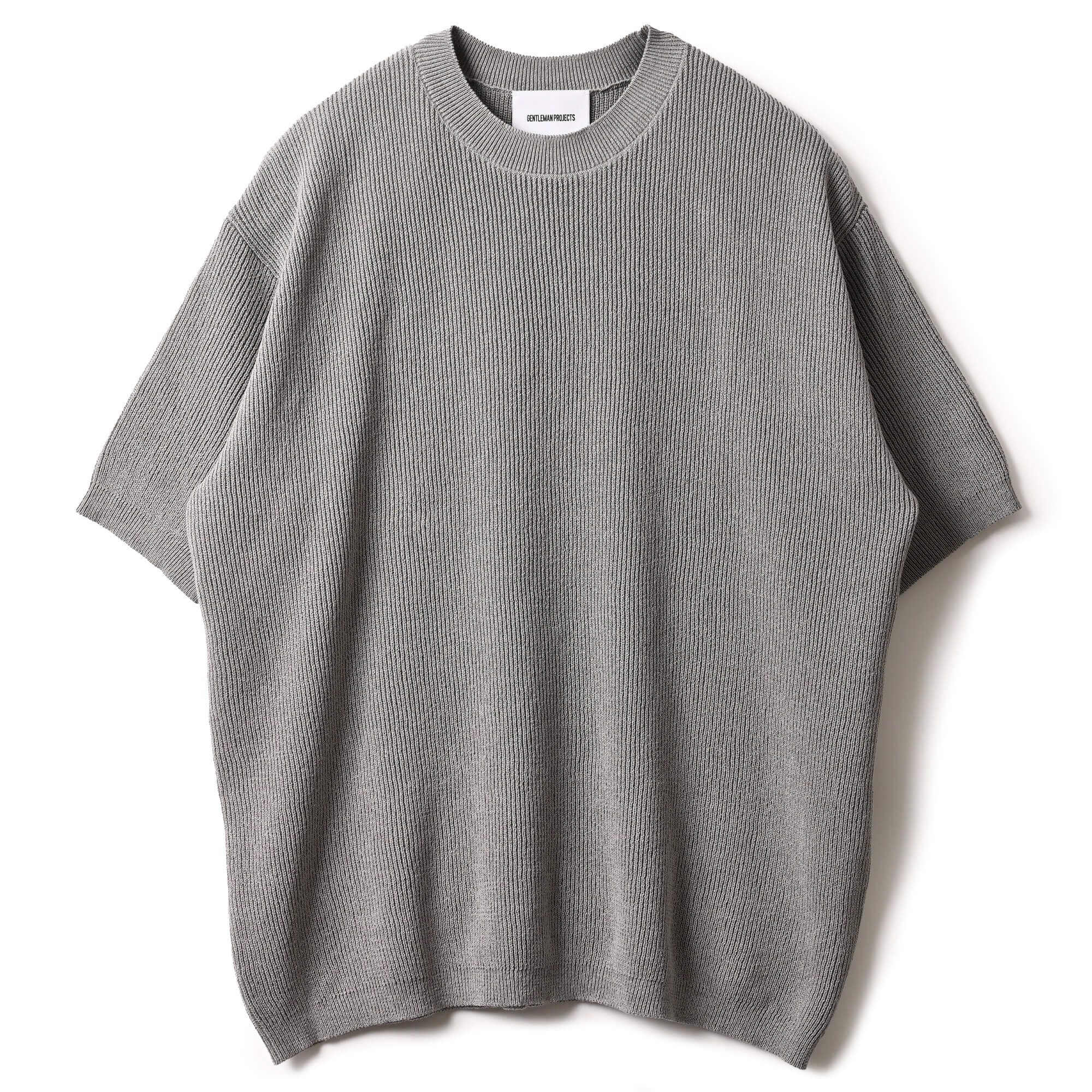 グレー12GニットTシャツ