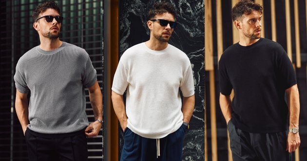 How can you make a man’s T-shirt stand out while keeping the design simple?