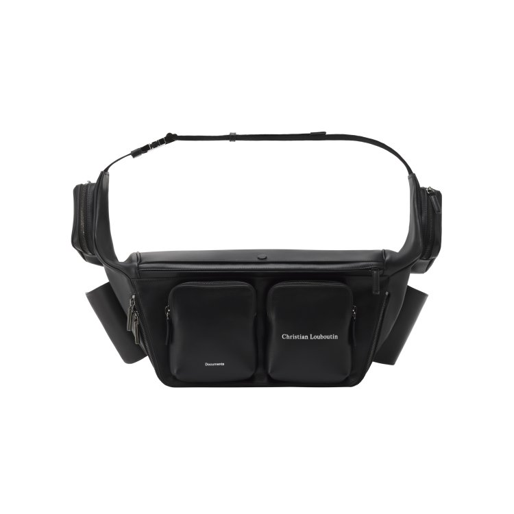 Nostalgic Multi-Pocket ATL Bumbag L_Black_ChristianLouboutin