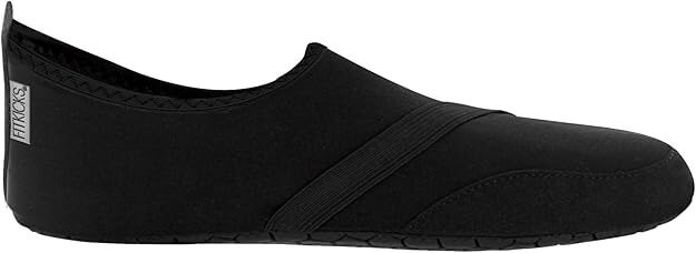 MENS FITKICKS メンズ フィットキックス ブラック（メンズ シューズ 靴 伸縮性 幅広設計 超軽量 薄い かさばらない ぺたんこ やわらか素材 通気性 フィット 素足感覚）