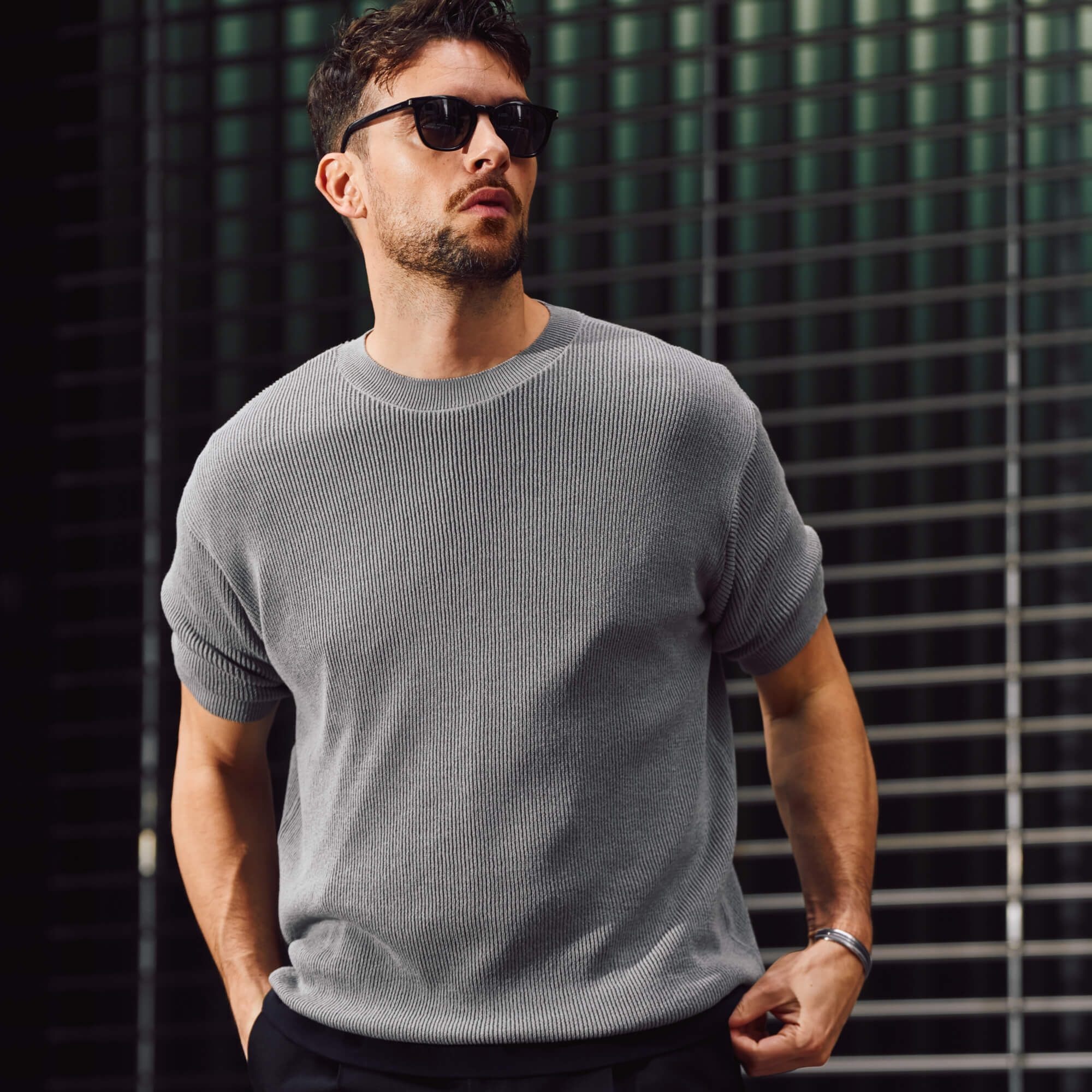 DRY WOOSTER TEE gray