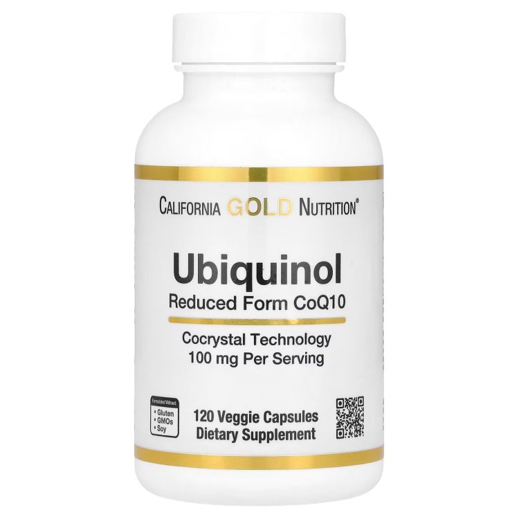 California Gold Nutrition, Ubiquinol (Reduced CoQ10), 100 mg, 120 Vegetarian Capsules