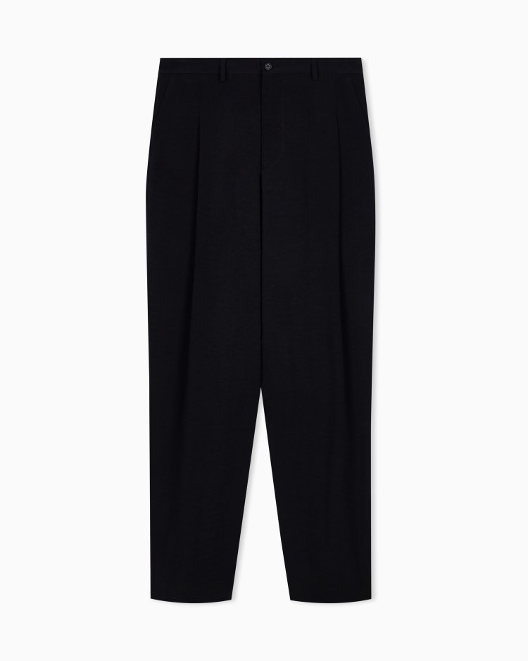 Giorgio Armani Regular Fit Straight-Leg Trousers, Cupro Twill