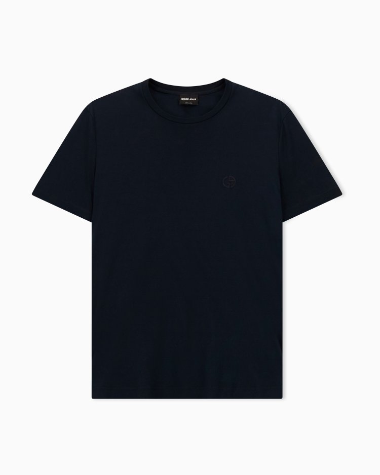 Giorgio Armani Regular Fit Pure Cotton Interlock T-Shirt